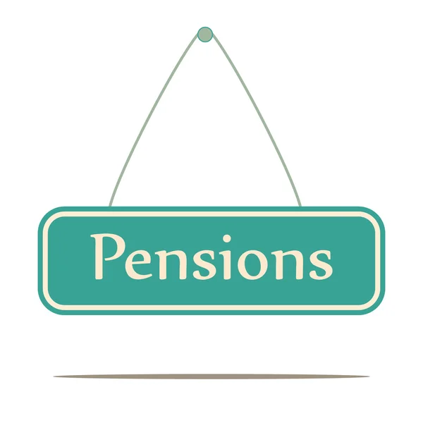 Pension. — Stockový vektor