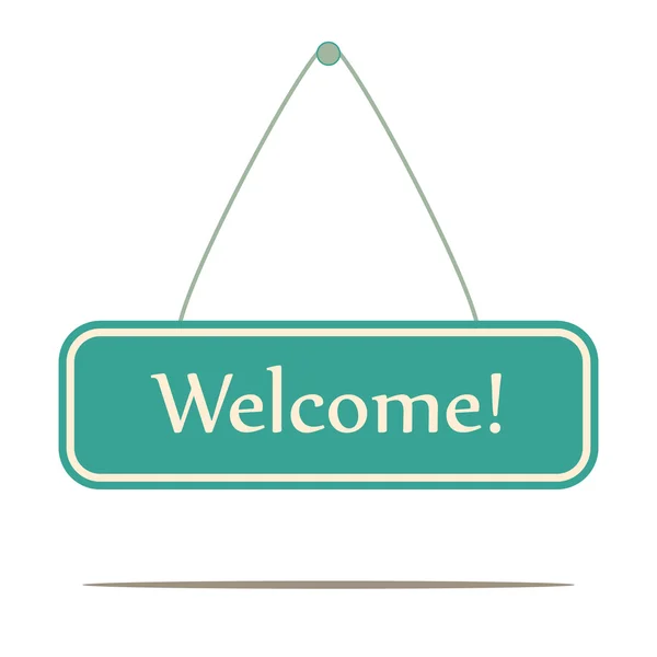 Welcome sign — Stock Vector