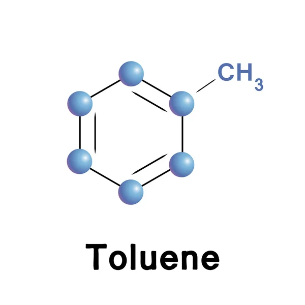 Toluene — Vettoriale Stock