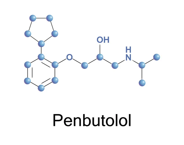 Penbutolol — Vector de stock