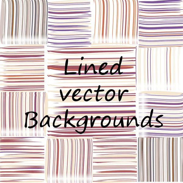 Lined patterns set — Stock Vector