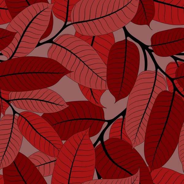 Modèles Sans Couche Avec Des Succursales Virola Rouge Pink Sur — Image vectorielle