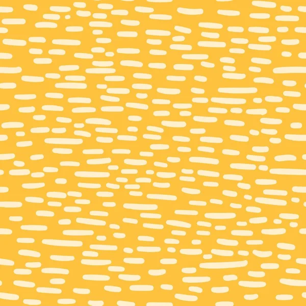 Gleichster Pattern Mit Kleinen Weißen Tupfern Auf Einem Gelb Rückkkehr — Stockvektor