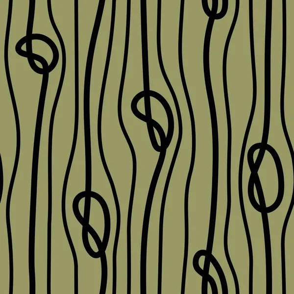 Abstract Nahtloser Olivenpattern Mit Vertikelropen Und Knoten Auf Sie Vektor — Stockvektor