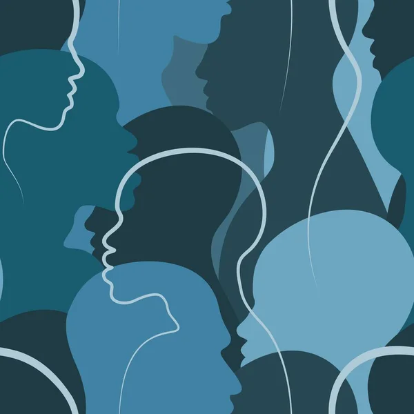 VECTOR 'DA Koyu Derili Afro' larla Kusursuz Mavi PATTERN