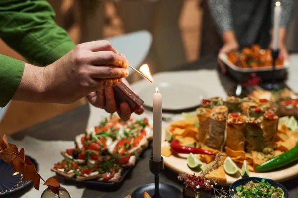 Appetizers on the dining table — Stock Photo, Image