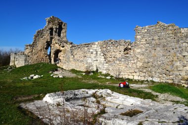 Bir eski kale şehir Mangup