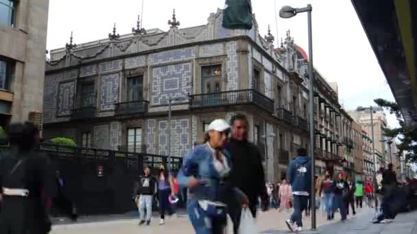 Cidade México México Junho 2021 Timelapse Casa Azulejos Dos Edifícios — Vídeo de Stock