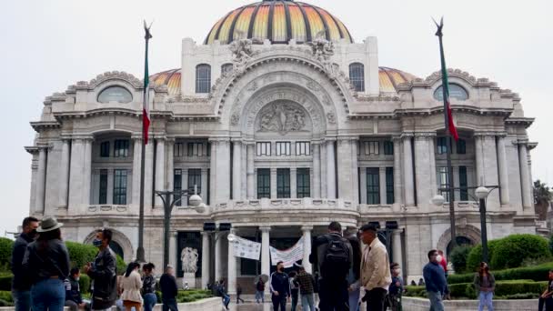 Πόλη Του Μεξικού Μεξικό Σεπτέμβριος 2021 Άνθρωποι Που Περπατούν Μέσα — Αρχείο Βίντεο