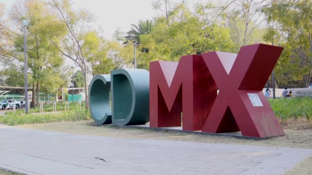 Mexico City Mexico Aralık 2021 Mexico City Logosu Cdmx Mexico — Stok video