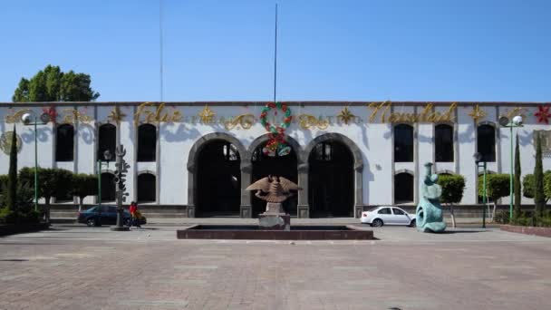 Tlaxcala Messico Gennaio 2022 Palazzo Legislativo Dello Stato Tlaxcala Con — Video Stock