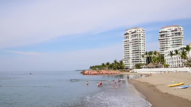 Пуэрто Вальярта Мексика Февраль 2022 Пляжи Пуэрто Вальярты Красивое Туристическое — стоковое видео