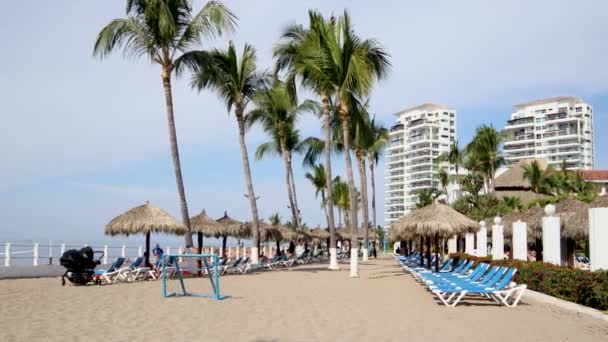 Puerto Vallarta Mexico Feb 2022 People Enjoying Ocean View Puerto — Stock Video