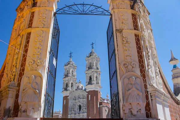 Tlaxcala Messico Ott 2015 Ingresso Della Basilica Ocotln Tlaxcala Una — Foto Stock