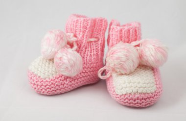 아기의 bootees 핑크pembe bebek patik