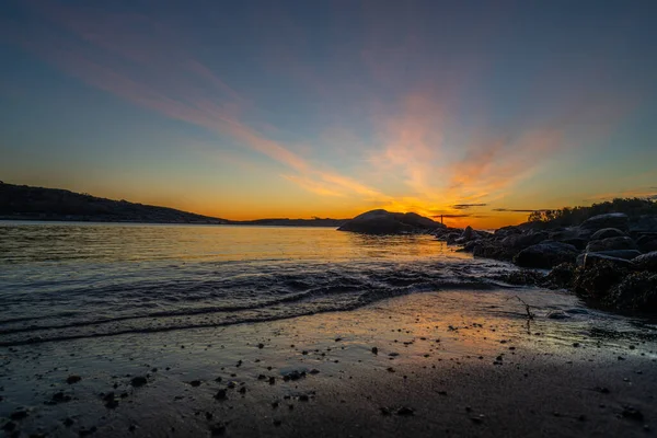 Ein Steiniger Wanderweg Fjord Bei Tönsberg Tönne Norwegen — Stockfoto