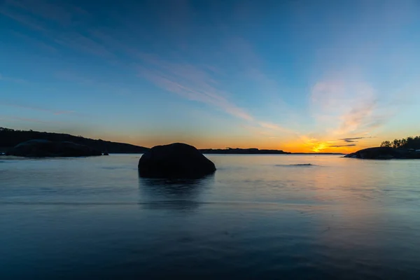 Ein Steiniger Wanderweg Fjord Bei Tönsberg Tönne Norwegen — Stockfoto