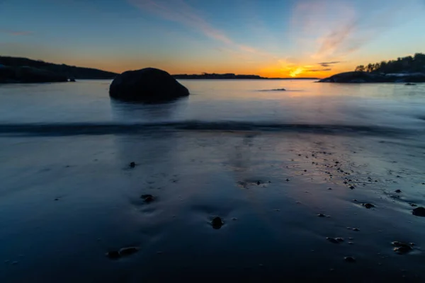 Ein Steiniger Wanderweg Fjord Bei Tönsberg Tönne Norwegen — Stockfoto