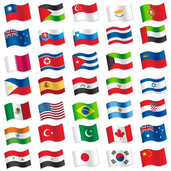 Flags of the World — Stock Vector