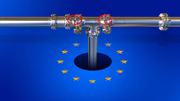 Chemical Pipeline Networks Infrastructure Europe — Stock fotografie