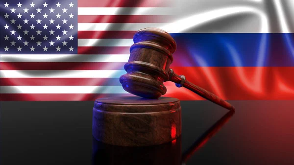 Sankce Spojených Států Vůči Rusku Russiaspojené Státy Americké — Stock fotografie