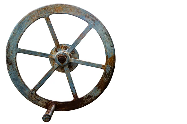 Isolated of old rusty floodgate valve — Stock Photo, Image