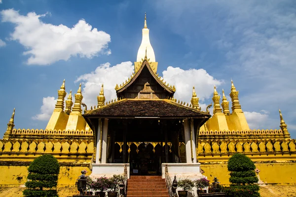 Golden Wat, dass Luang, Vientiane, Laos Stockfoto