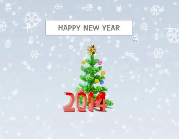 Search for Happy new year 2014 — Stock Photo, Image