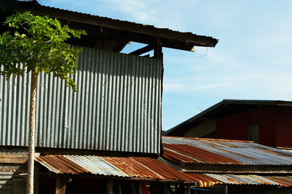 House galvanized sheet in country