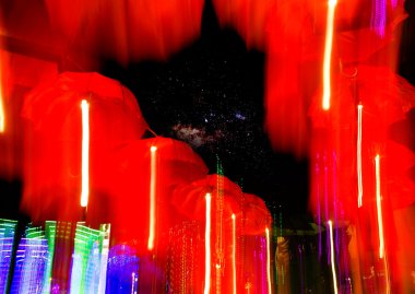 şemsiye neon ışık hızı