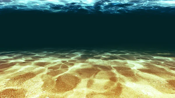 Oberfläche des Sandes unter Wasser — Stockfoto