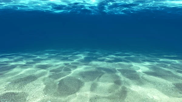 Oberfläche des Sandes unter Wasser — Stockfoto