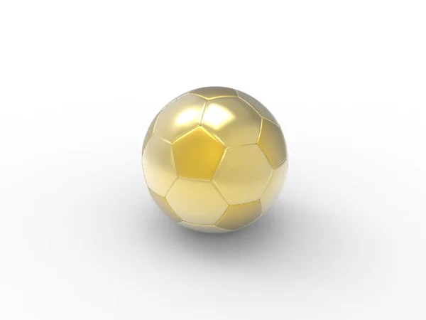 Bola de futebol dourado — Fotografia de Stock