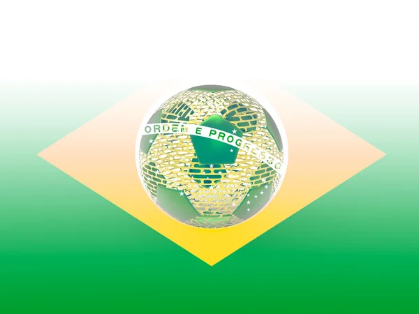 Soccer ball for World Cup Brazil — Stock Photo, Image