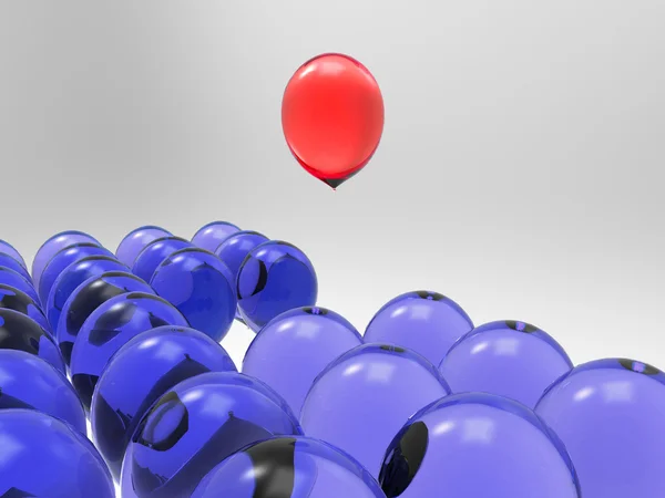 Difference of balloons — Stock Photo, Image