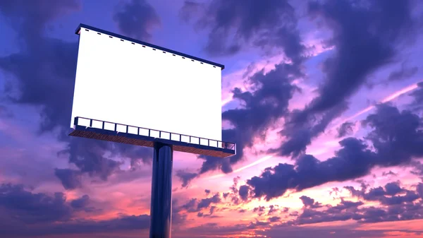 Cartelera en el crepúsculo — Foto de Stock