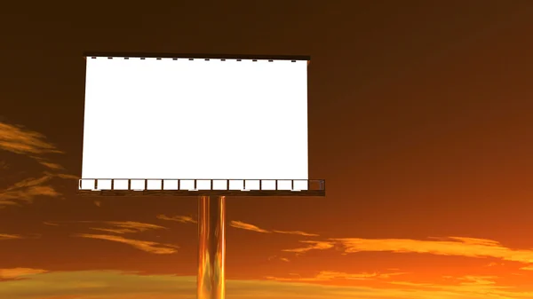 Günbatımında billboard — Stok fotoğraf
