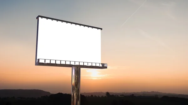 Alacakaranlıkta billboard — Stok fotoğraf