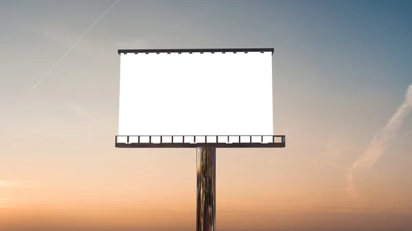 Alacakaranlıkta billboard — Stok fotoğraf