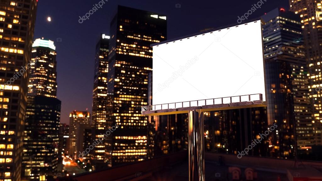 billboard in night city