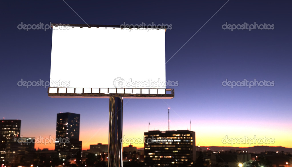 billboard in night city