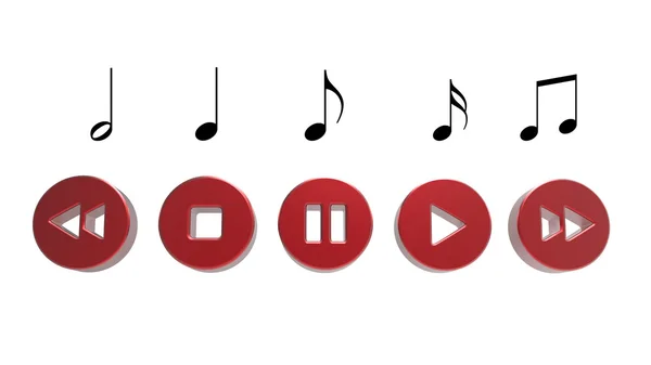 Music player button — Stock Photo, Image