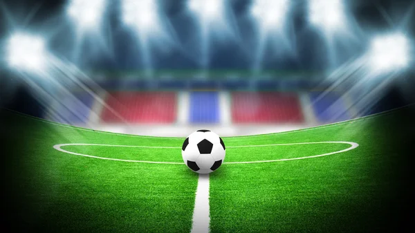 Soccer stadium night — Stock Photo, Image