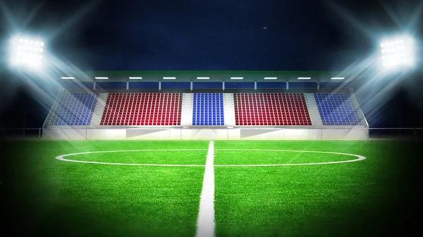 Estadio de fútbol noche — Foto de Stock