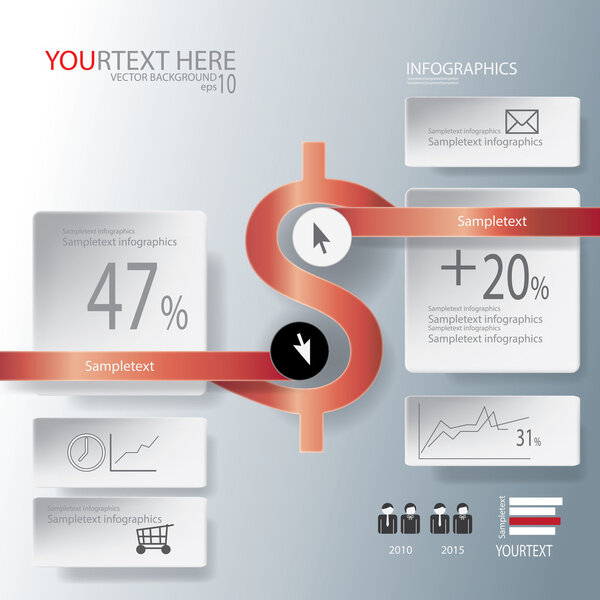 Абстрактная бизнес-инфография
