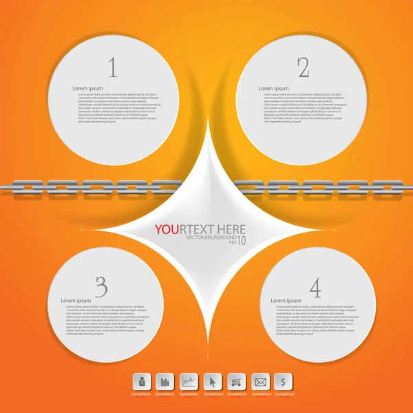 Cirkel Infographic — Stock vektor