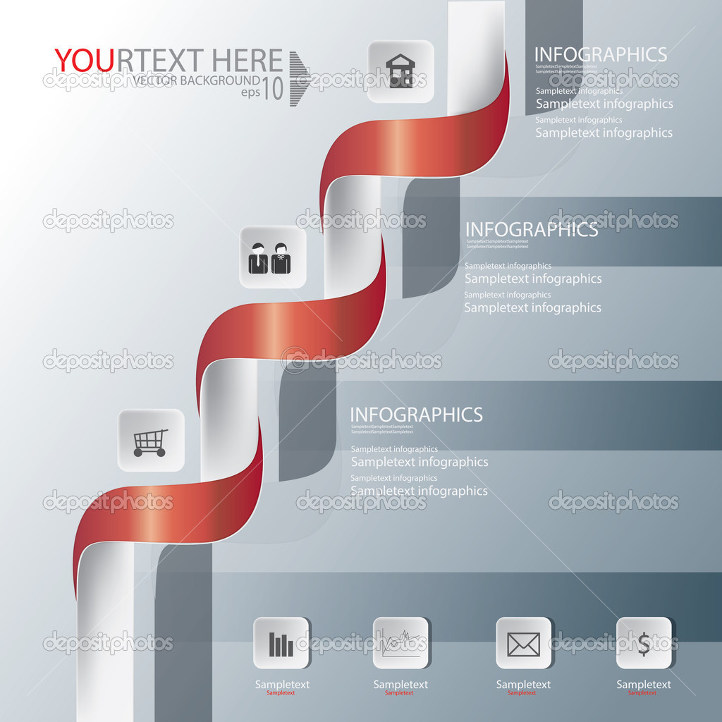 Abstract business infographic