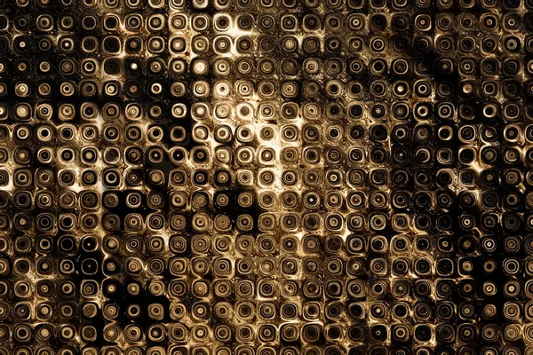 Abstrakcyjne Świąteczne Tło Dekoracyjne Wzorem Koła Złotego Czarnego Koloru Może — Zdjęcie stockowe