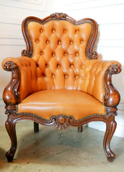 Roter Sessel mit heller Textur — Stockfoto