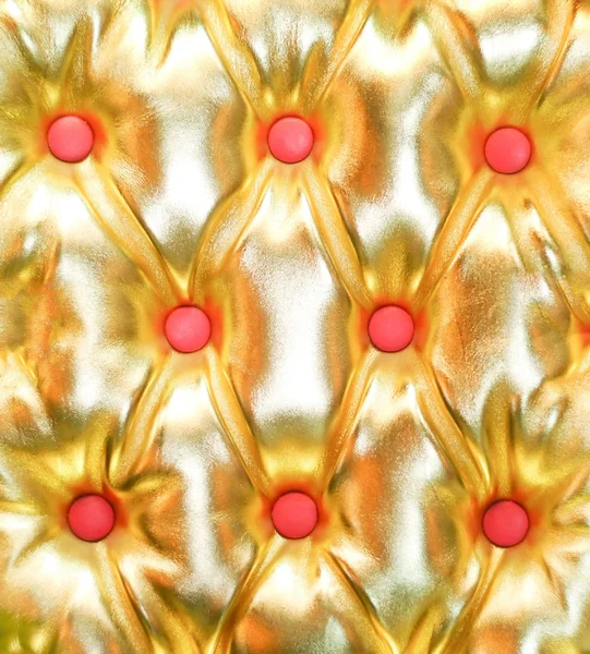Golden bright texture armchair — Stock Photo, Image